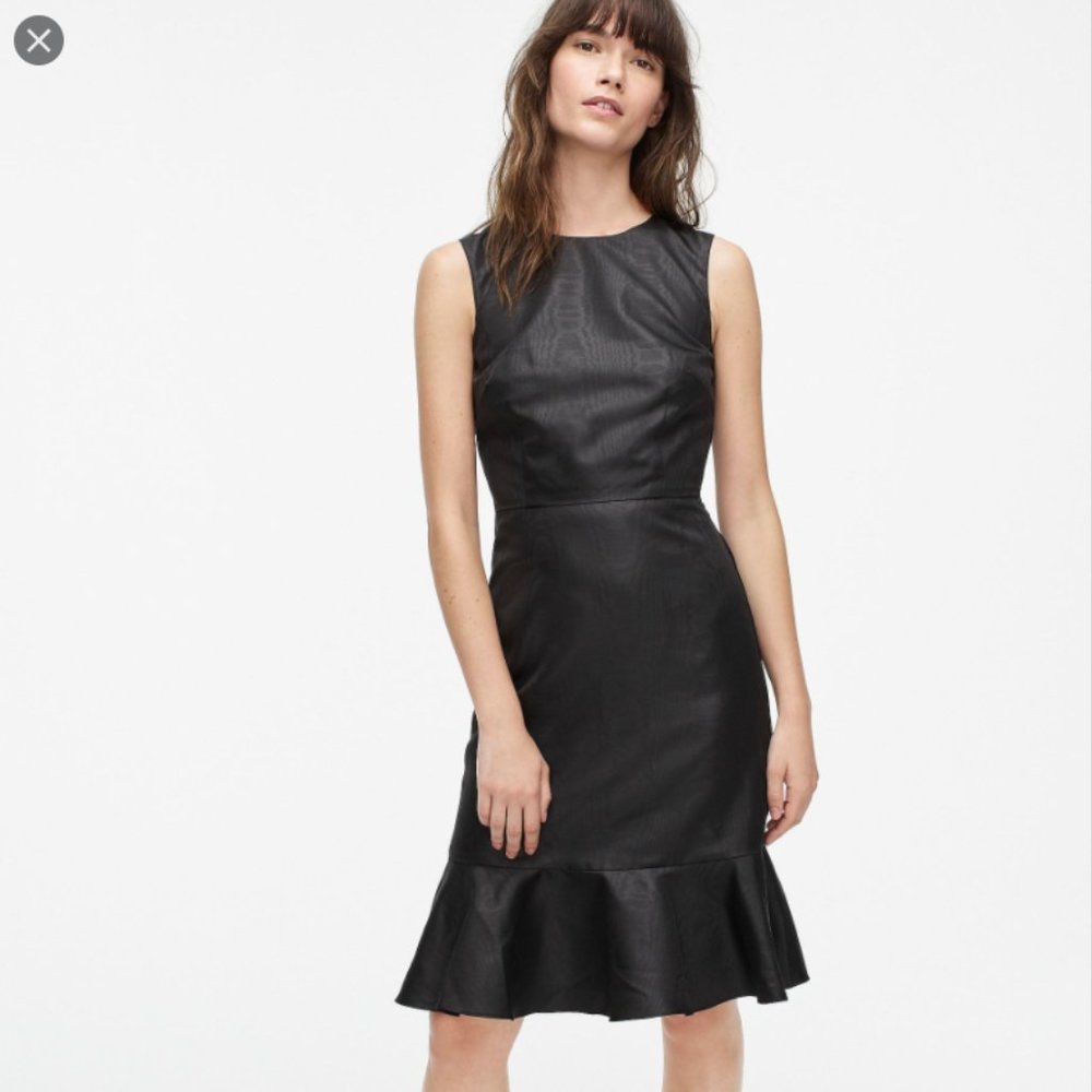 J. Crew Ruffle Hem Sheath Dress